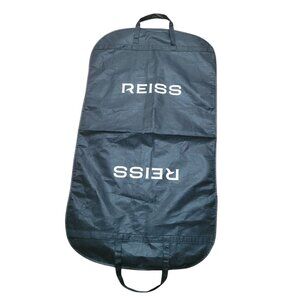 Reiss Garment Bag Logo Breathable Sustainable Fabric Recycled 42 x 23 in Empty